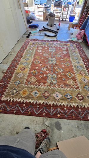 Wool area rug