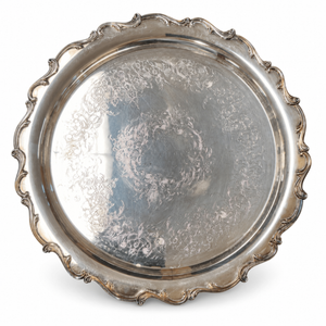     Webster-Wilcox “Joanne” Silverplate Round Serving Tray 