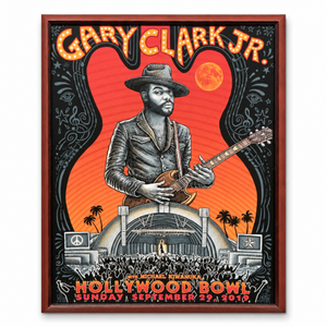EMEK Gary Clark Jr. Hollywood Bowl 2019 Concert Poster, 36 x 26