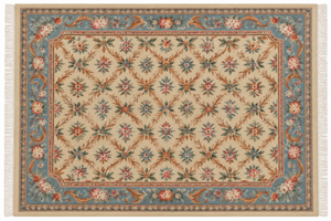 Antique Chinese Handmade Wool Carpet 12' 3" x 8' 10"