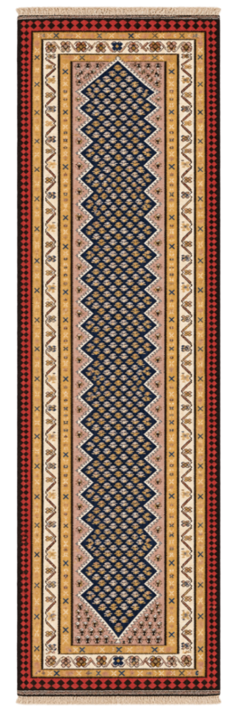 Persian Tribal Kilim Runner Rug 14' x3'.5