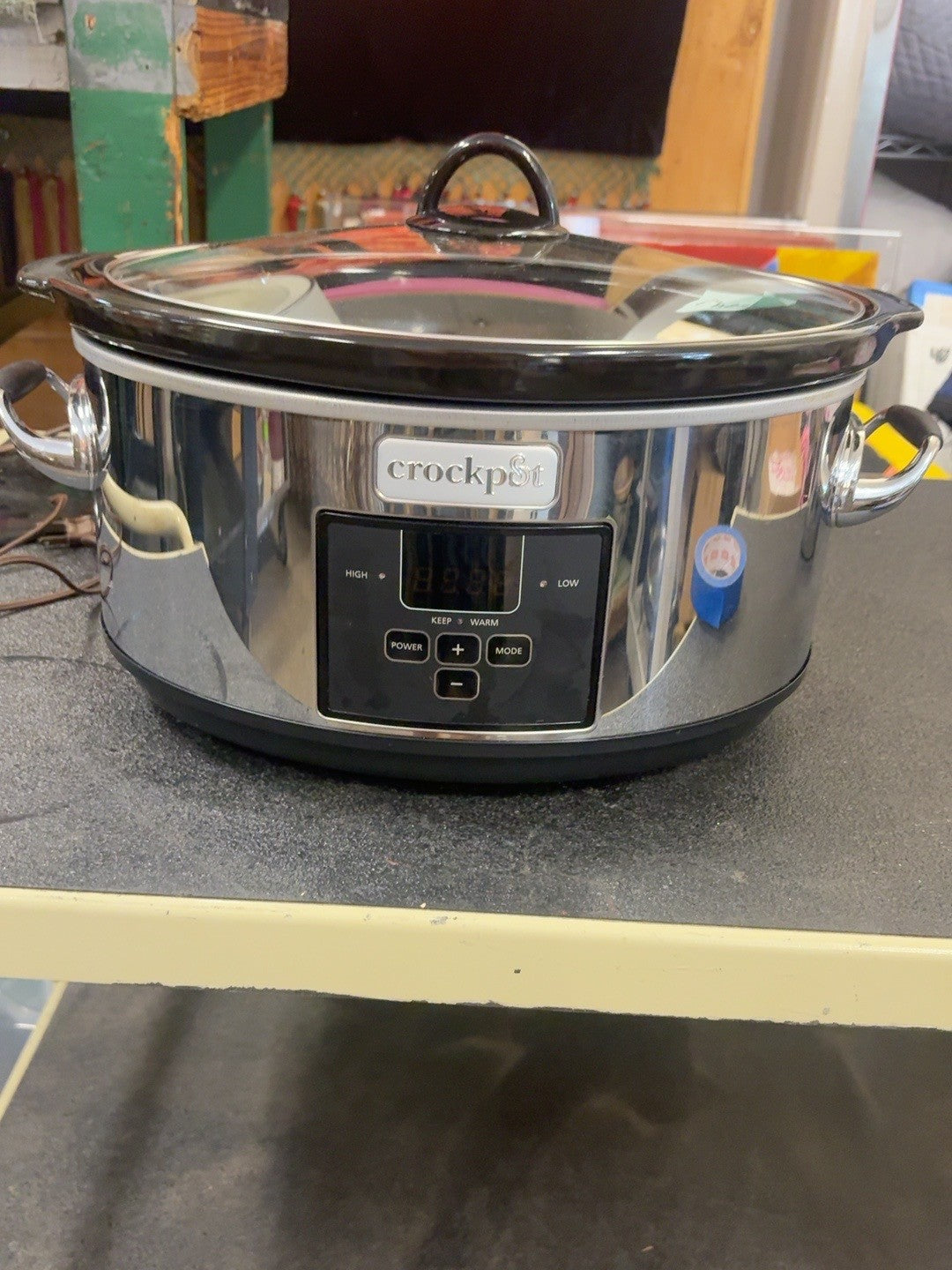 Crock-Pot Programmable Stainless Steel Slow Cooker with Glass Lid