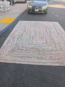 Safavieh Cape Jute Jute Beige/Multi Color Rug 9'x12'