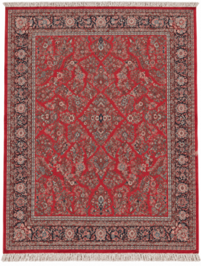 Antique Persian Sarouk Handmade Wool Rug  8' 8" x 12" 3"