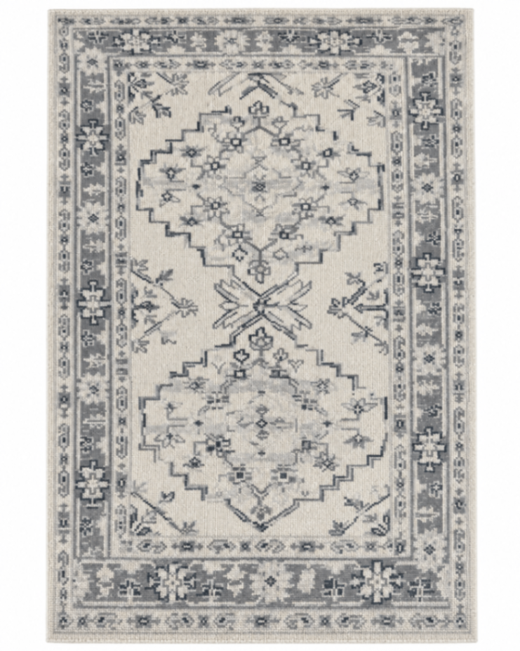 West Elm Dreamy Medallion 100% Wool Area Rug, 5x8