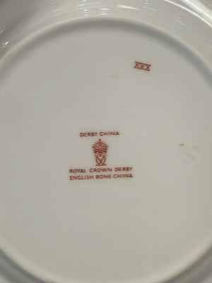 Royal Crown Derby Gold Scroll Border Bone China Dinnerware Set, 46 Pieces