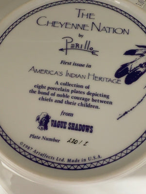 Gregory Perillo “The Cheyenne Nation” Porcelain Collector Plate, 1987