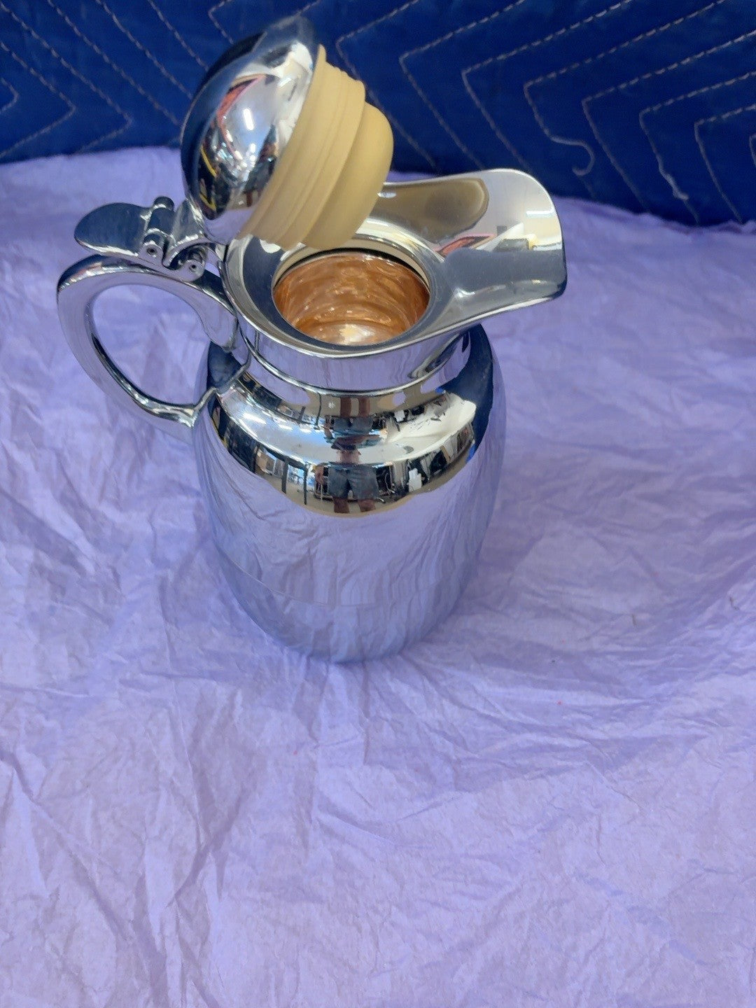 Alfi Vintage Chrome Insulated Coffee & Tea Carafe, Made in Germany — 0.32 Liter