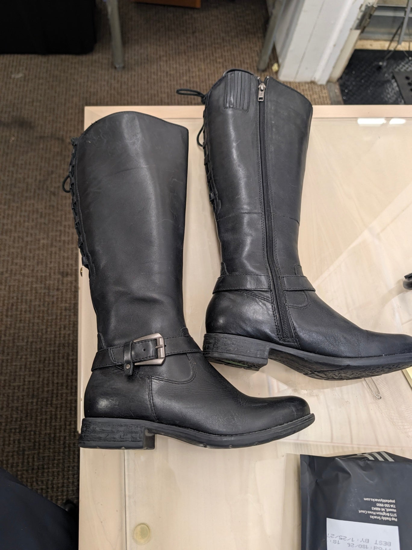 Earth Raleigh Knee-High Riding Boot Leather Size 6.5B