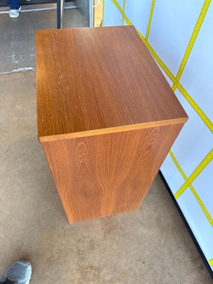 Danish Tambour Cabinet With Drawers