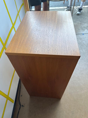 Danish Tambour Cabinet With Drawers