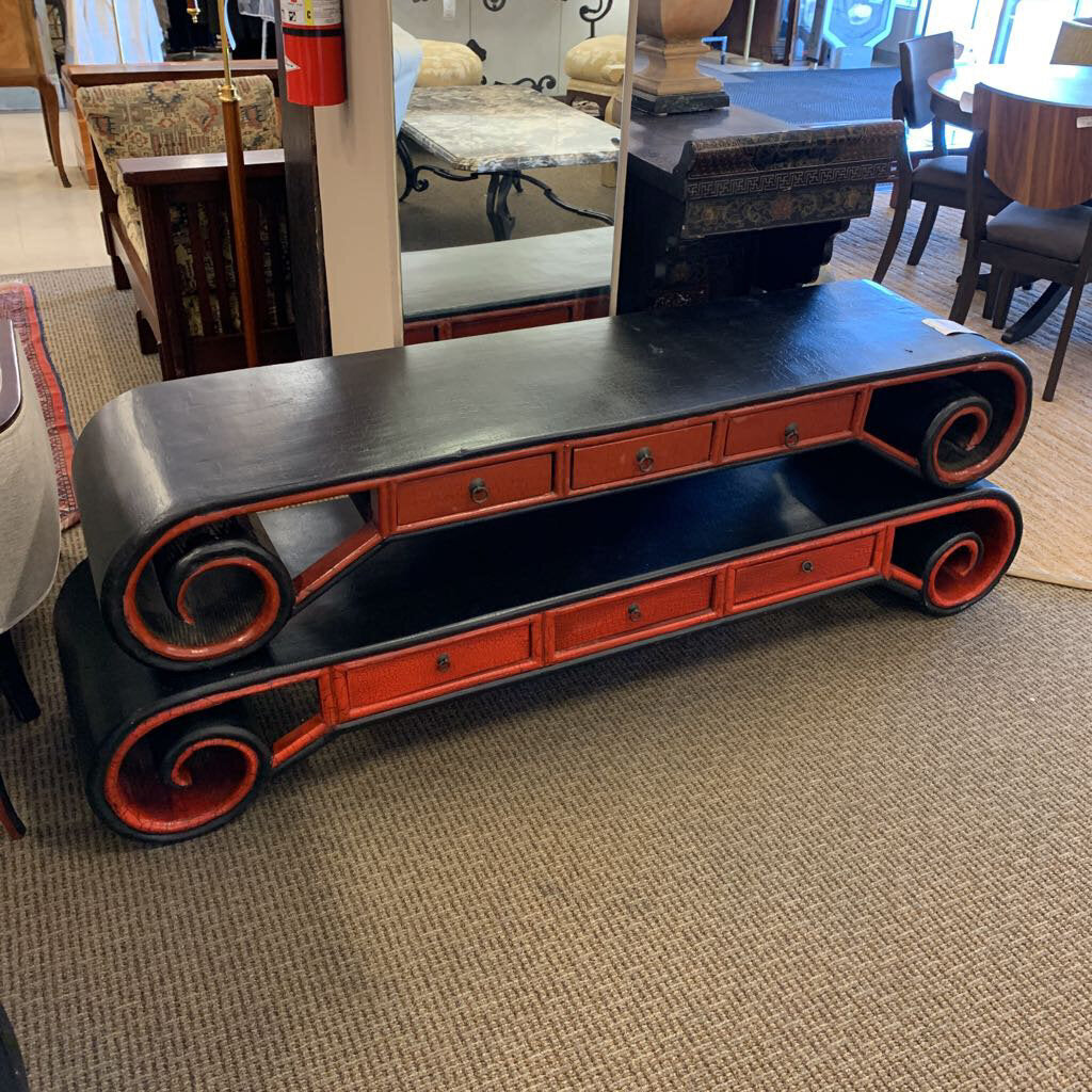 Asian Kneeling Tables Set of 2 Used Japanese Inspired Furniture