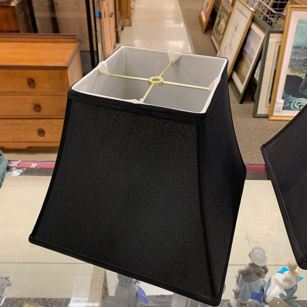 Black Lampshade 12x12x10