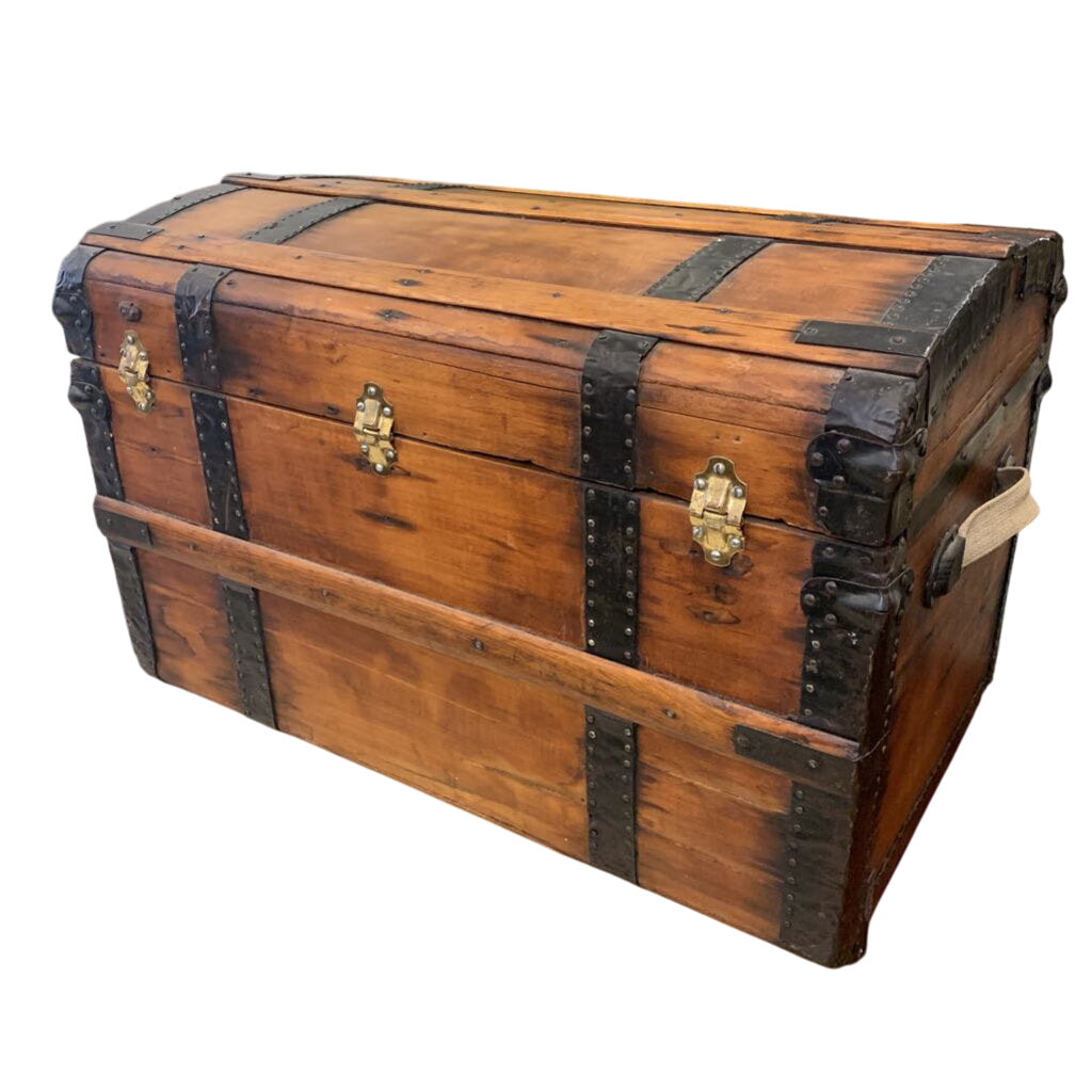 Antique Humpback Chest 32x20x21 by Miss Daisy's Consignment & Auction House