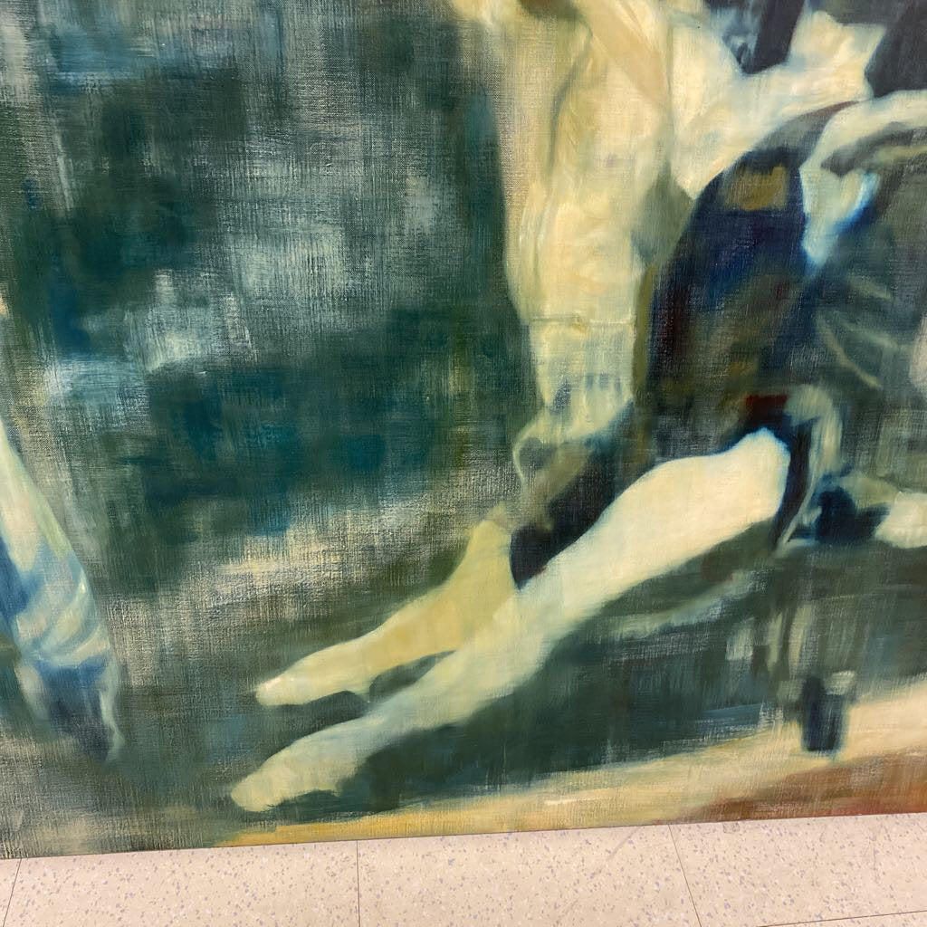 Mendij Original Painting 1964 Signed Dancers 72"x 40"