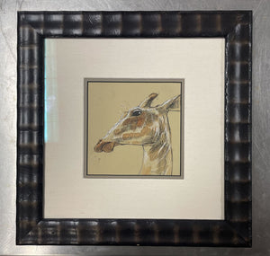 African Wildlife Drawings- Framed w/ HQ Glass Signed