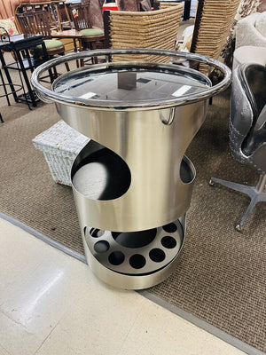 Stainless Steel Design Bar On Casters 27x40 Heavy Duty Mobile