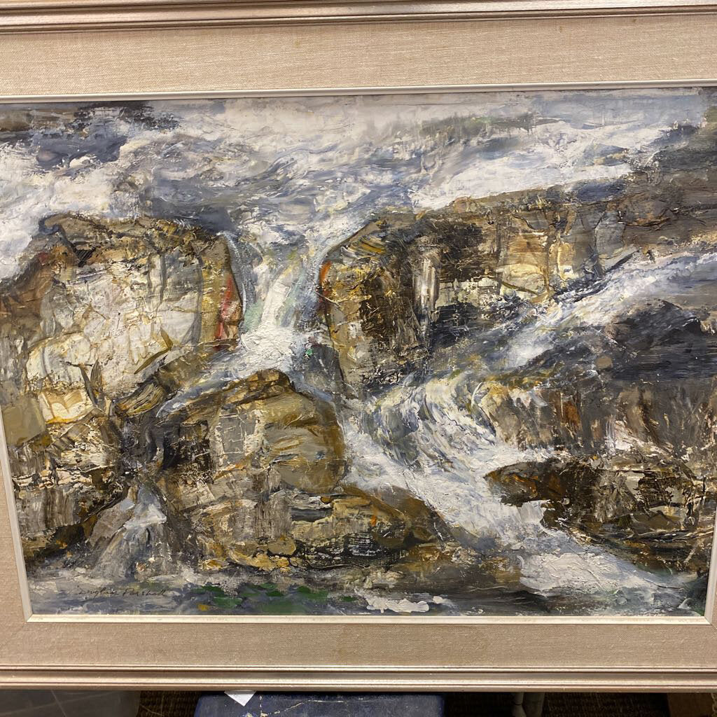 Douglas Parshall (Cascade) Oil on Canvas 36"x29" W/ Frame