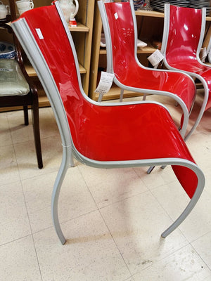 Italian Lounge Chairs 1990's Red (each)