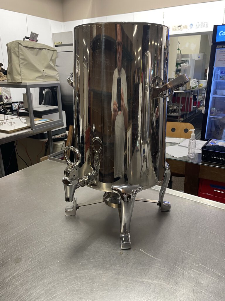 3 Gal Hot/Cold Polished Stainless Steel Bev. Dispenser