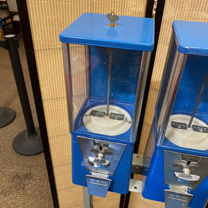 Vintage Four-Unit Gumball Dispenser On Wheels