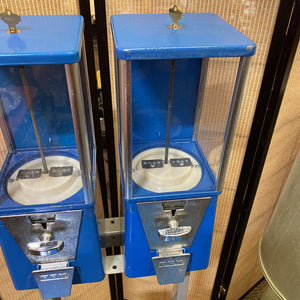 Vintage Four-Unit Gumball Dispenser On Wheels