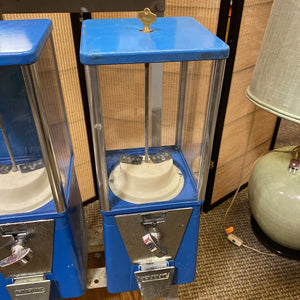 Vintage Four-Unit Gumball Dispenser On Wheels