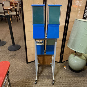 Vintage Four-Unit Gumball Dispenser On Wheels