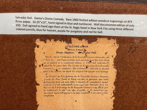 Salvador Dali The Walk Toward God Color Woodcut Signed Edition 45 Of 150