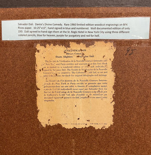 Salvador Dali The Walk Toward God Color Woodcut Signed Edition 45 Of 150