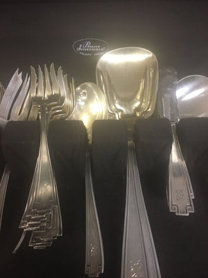 Gorham Etruscan Sterling Silverware Set 8 Lbs Used Vintage