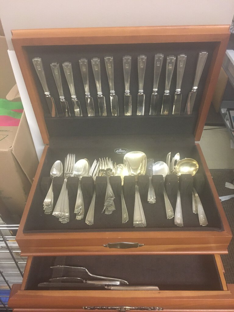 Gorham Etruscan Sterling Silverware Set 8 Lbs Used Vintage