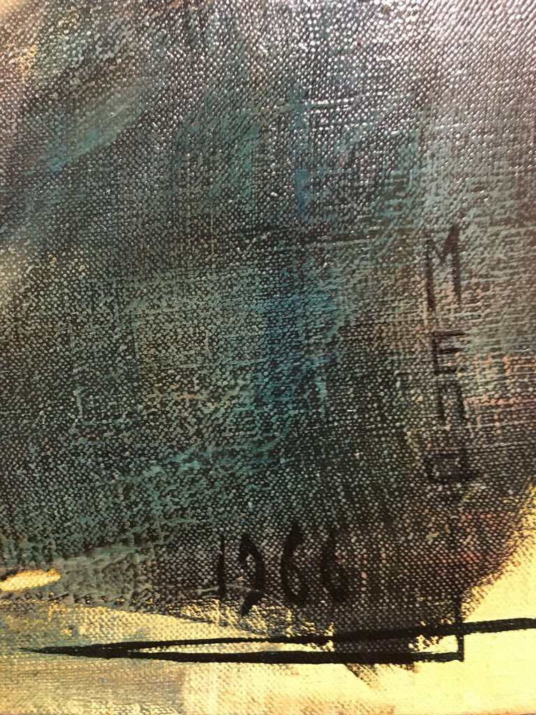 Mendij Untitled Surrealist Oil on Canvas 30x20