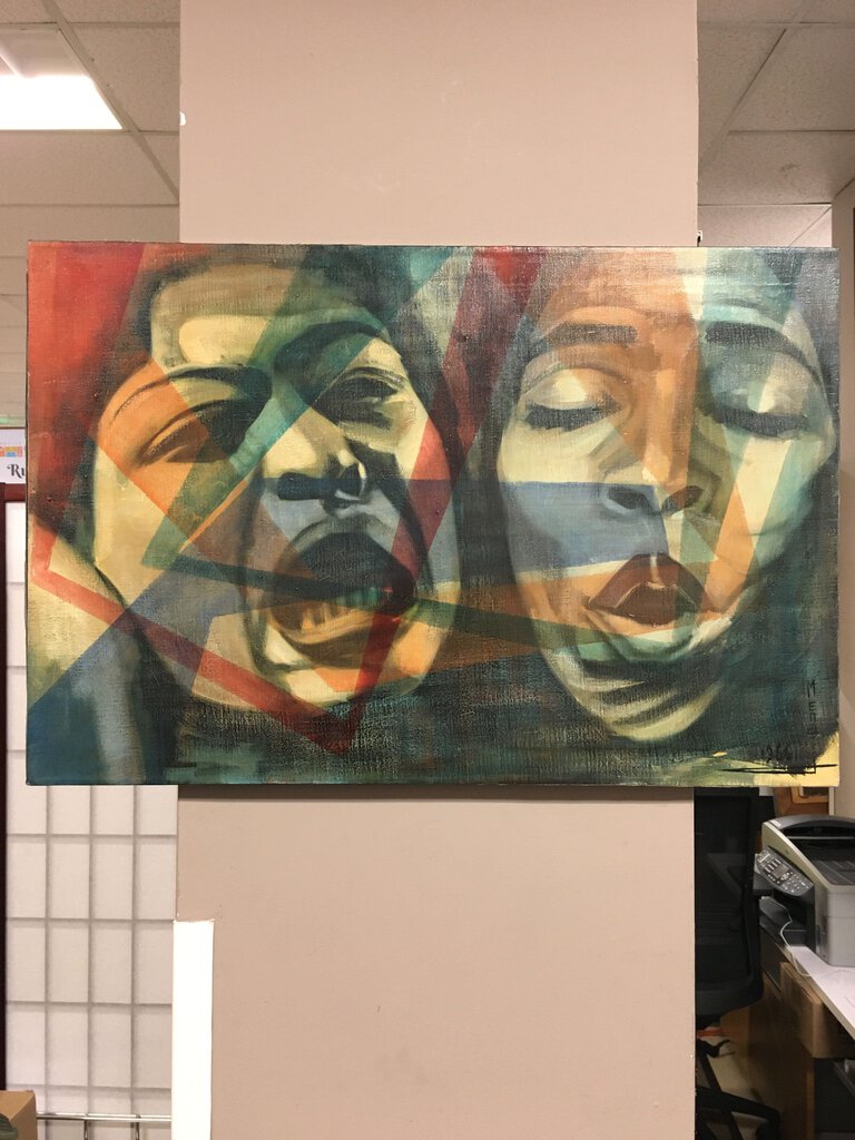 Mendij Untitled Surrealist Oil on Canvas 30x20