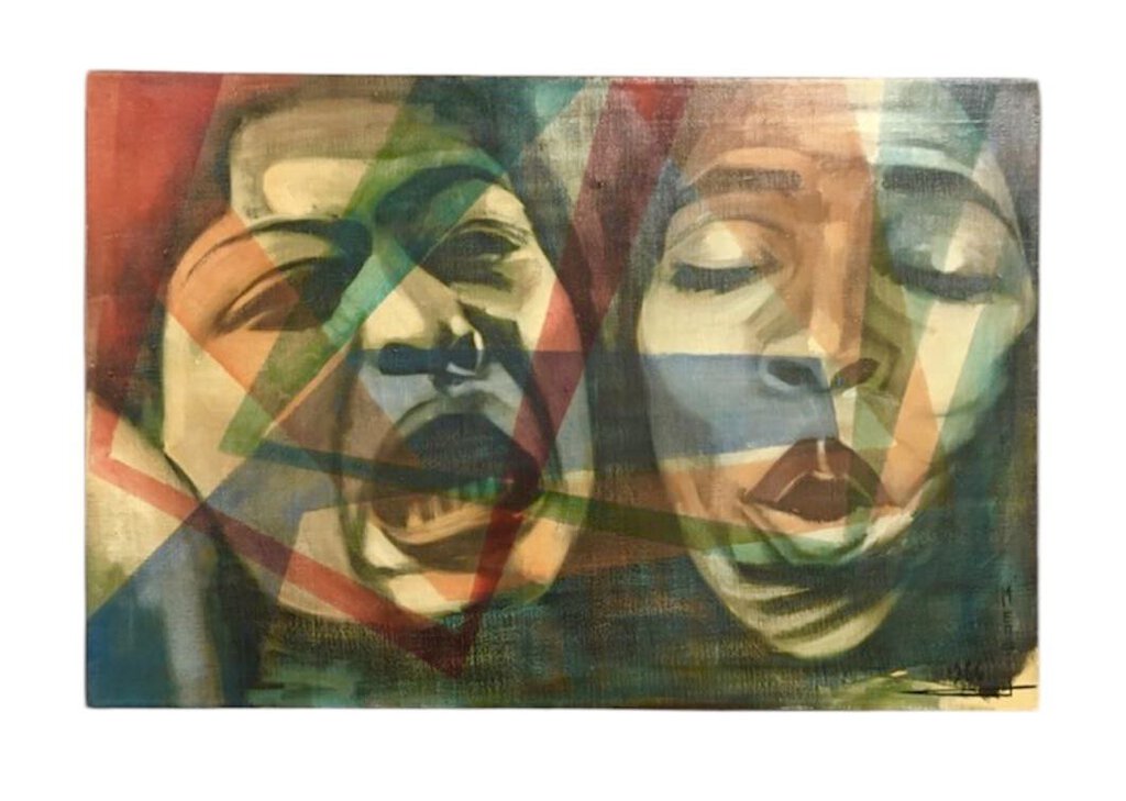 Mendij Untitled Surrealist Oil on Canvas 30x20