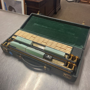 1925 M.S. Cowen Mah Jong Game With Bone And Shell Pieces