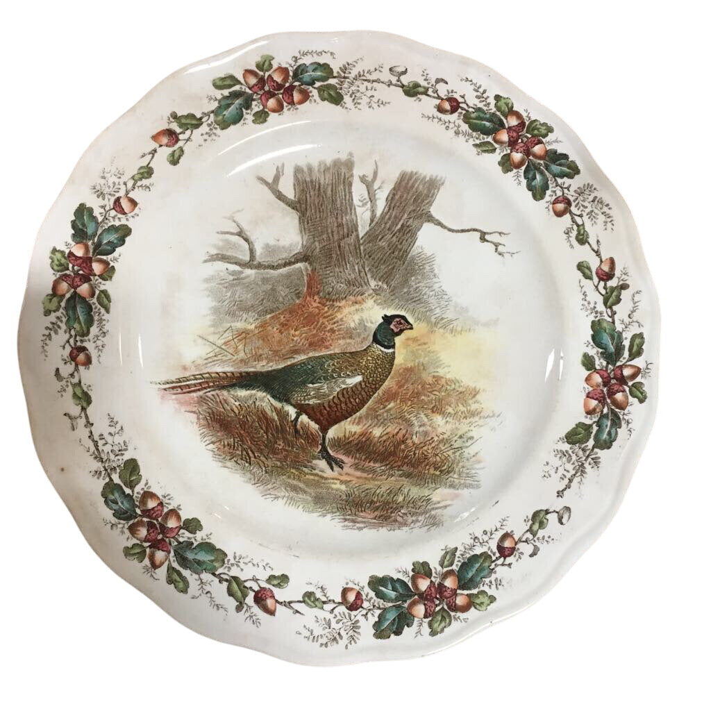 Cauldon England Pheasant & Acorn Decorative Plate (9Pcs) by Miss Daisy's Consignment & Auction House