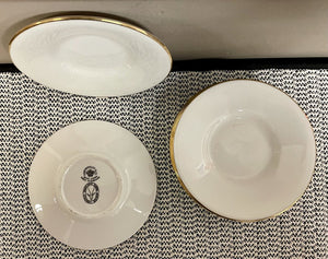 Hammersley England Rowland Ward Gold Trim Saucers(6-Pcs)