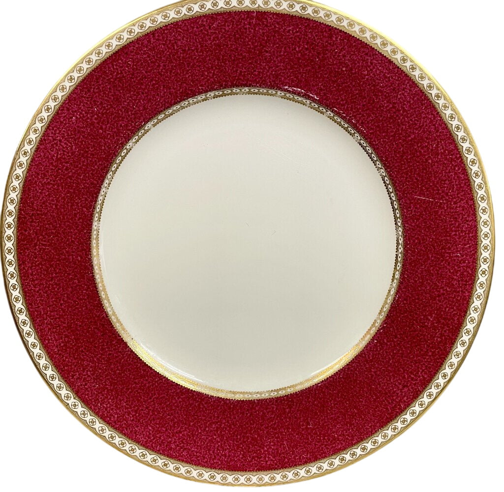 Wedgwood Ulander W1813 Ruby Red and Gold 10.75" by Miss Daisy's Consignment & Auction House