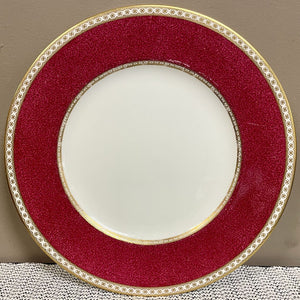 Wedgwood Ulander W1813 Ruby Red and Gold 10.75" by Miss Daisy's Consignment & Auction House