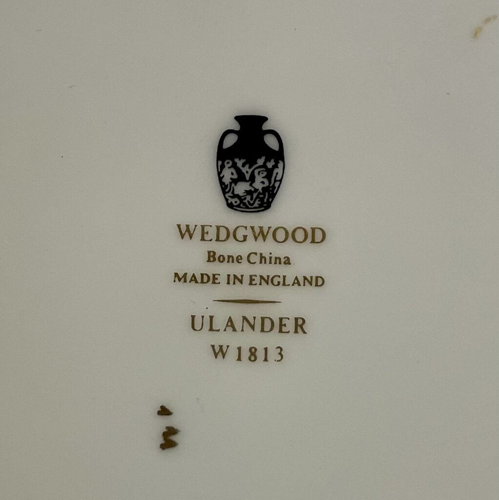 Wedgwood Ulander W1813 Ruby Red and Gold 10.75" by Miss Daisy's Consignment & Auction House