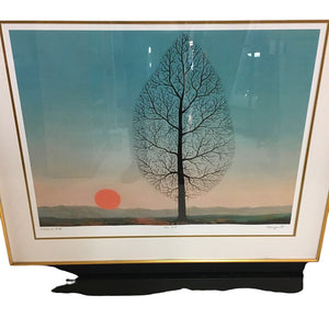 Magritte "Search for Absolute" 44x38 Portfolio Print by Miss Daisy's Consignment & Auction House