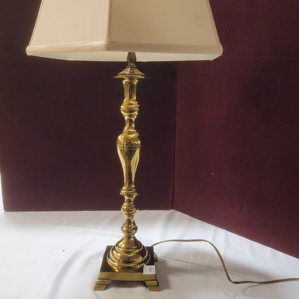 Solid Brass Candlestick Table Lamp 32 Tall