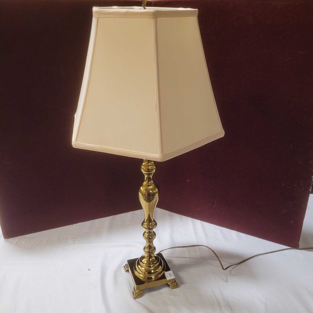 Solid Brass Candlestick Table Lamp 32 Tall