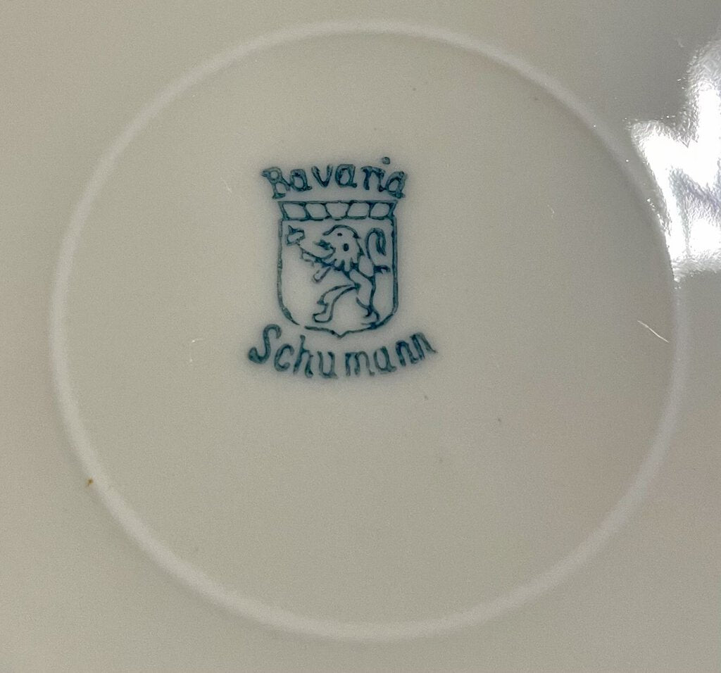 Carl Schumann Gilded Rose Cream Soup Bowl w/ Saucer by Miss Daisy's Consignment & Auction House