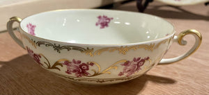 Carl Schumann Gilded Rose Cream Soup Bowl w/ Saucer by Miss Daisy's Consignment & Auction House
