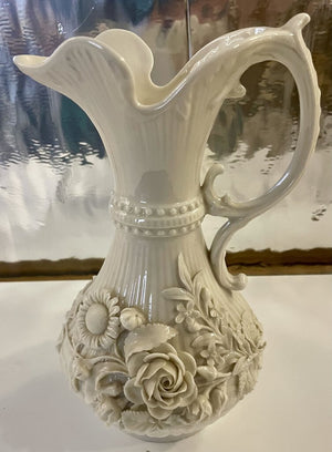 Belleek Beautiful Delicate Floral Ewer