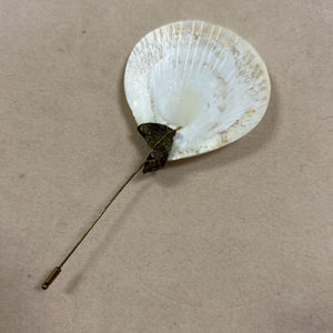 Shell Pin Brooch