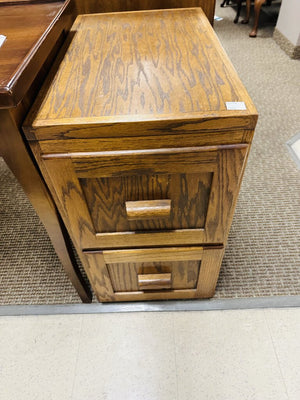Wooden 2 Drawer Filing Cabinet 15x26x29 Inches Used Furniture