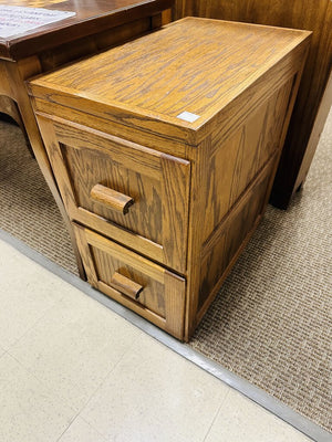 Wooden 2 Drawer Filing Cabinet 15x26x29 Inches Used Furniture